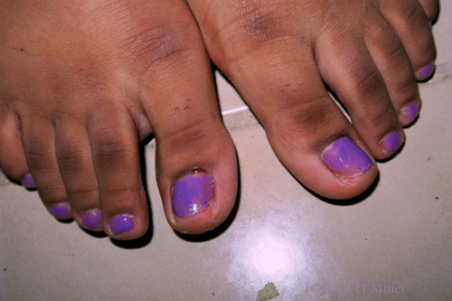 Lovely Lilac Kids Mini Pedicure. Lovely Lilac Kids Mini Pedicure.