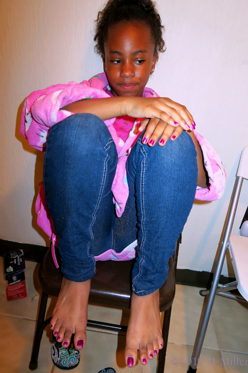 Pretty Purple Kids Manicure And Pedicure! Pretty Purple Kids Manicure And Pedicure!