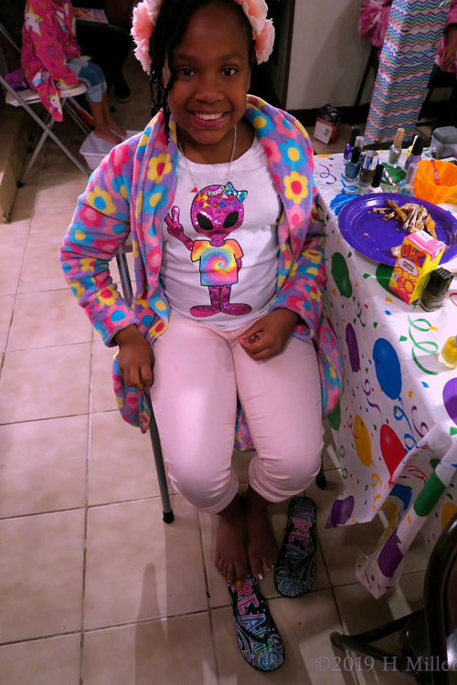 She's Happy With How Her Kids Pedicure Turned Out! She's Happy With How Her Kids Pedicure Turned Out!