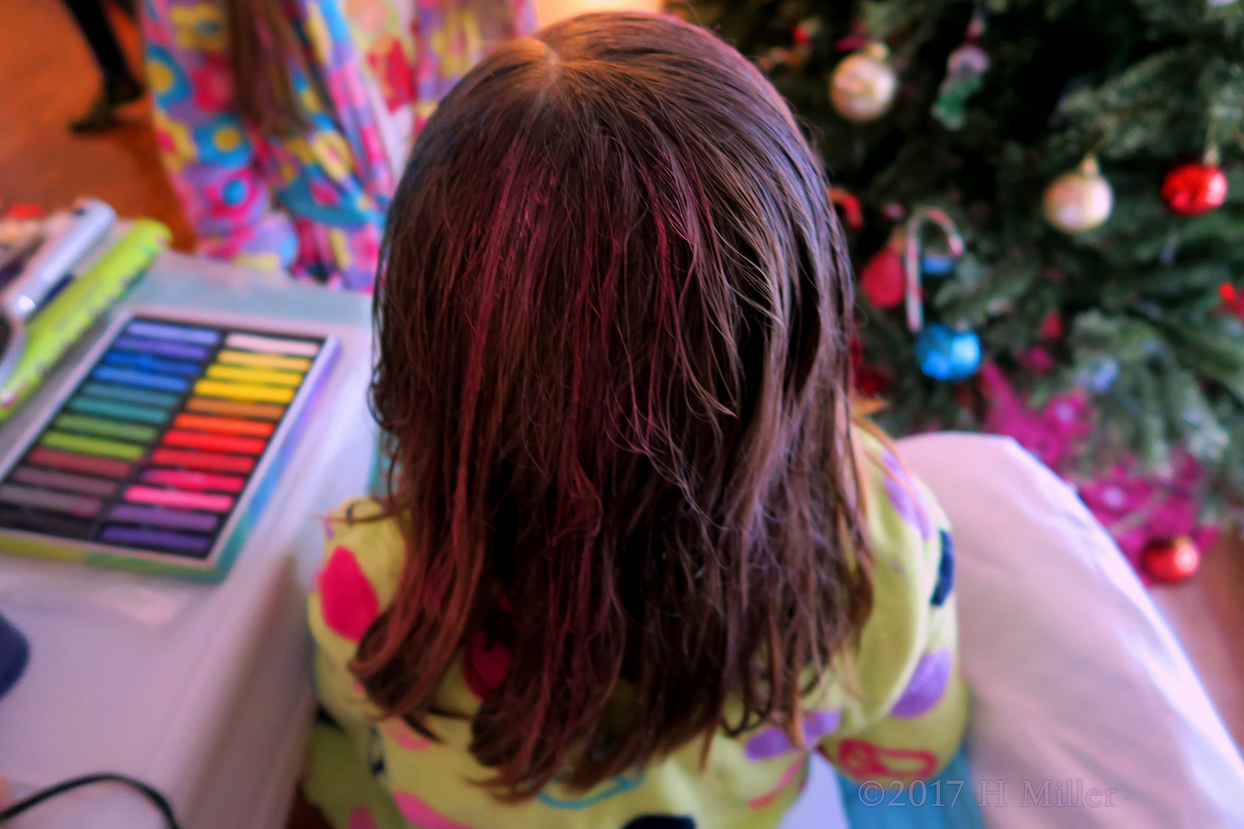 Awesome Pink Temporary Hair Chalk Kids Hairstyle 