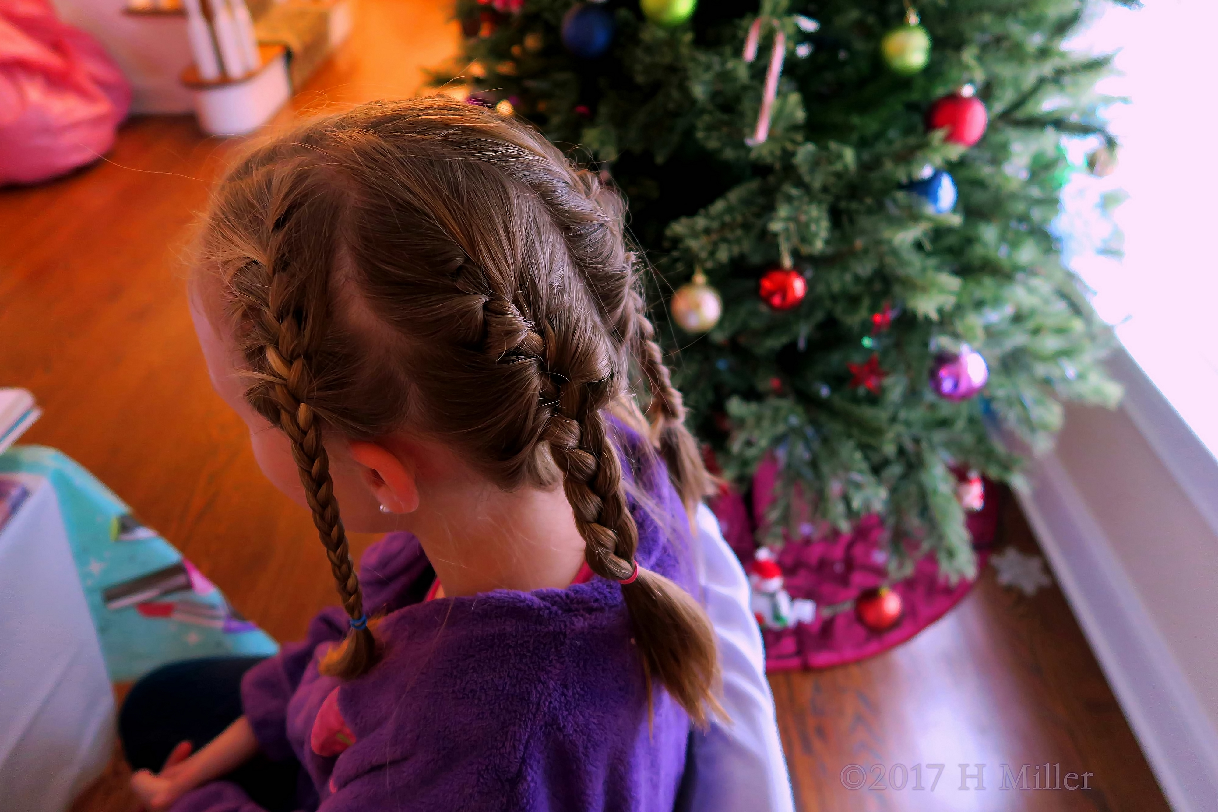 Braided Girls Spa Hairstyle 