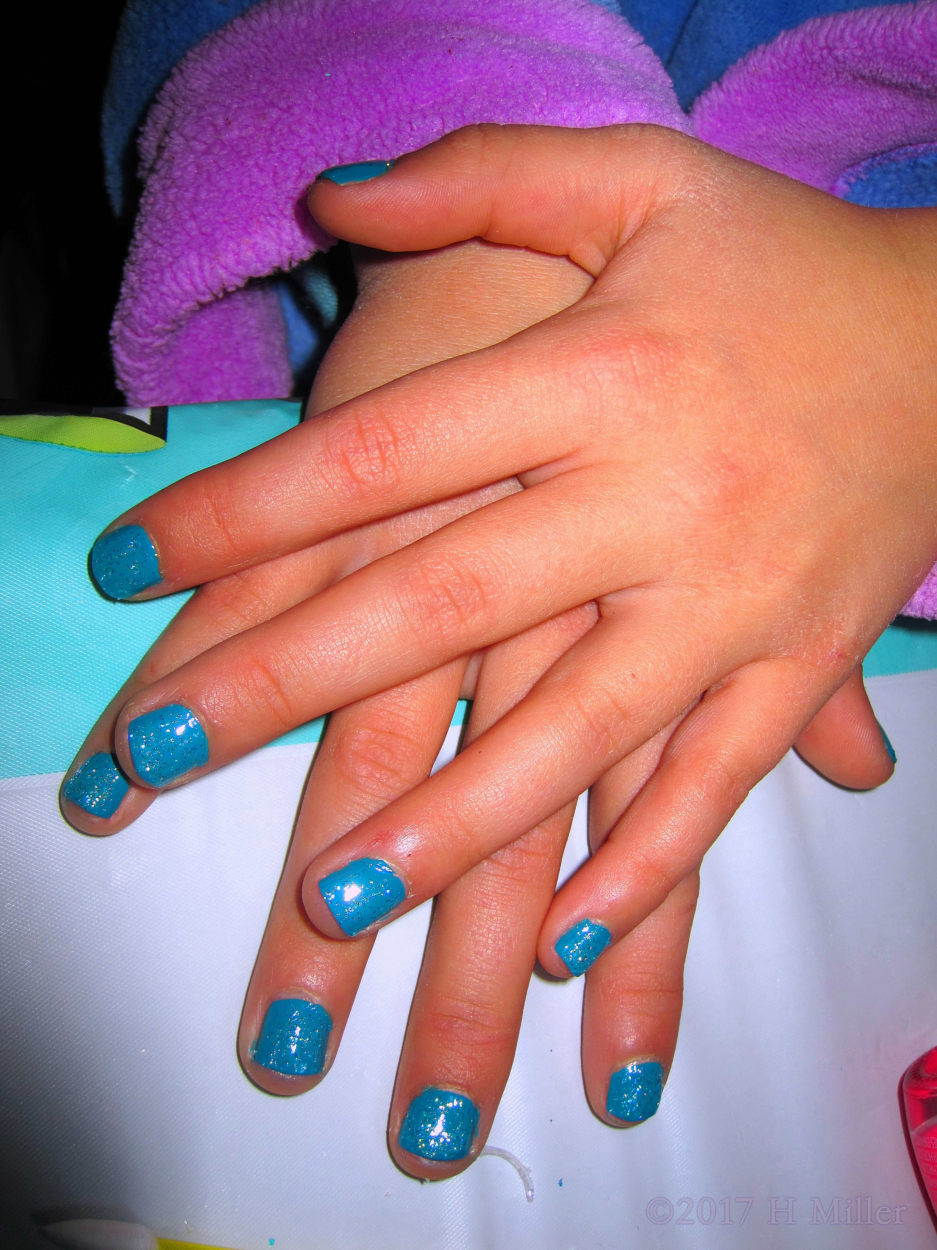 Cool Blue At Home Kids Mini Mani