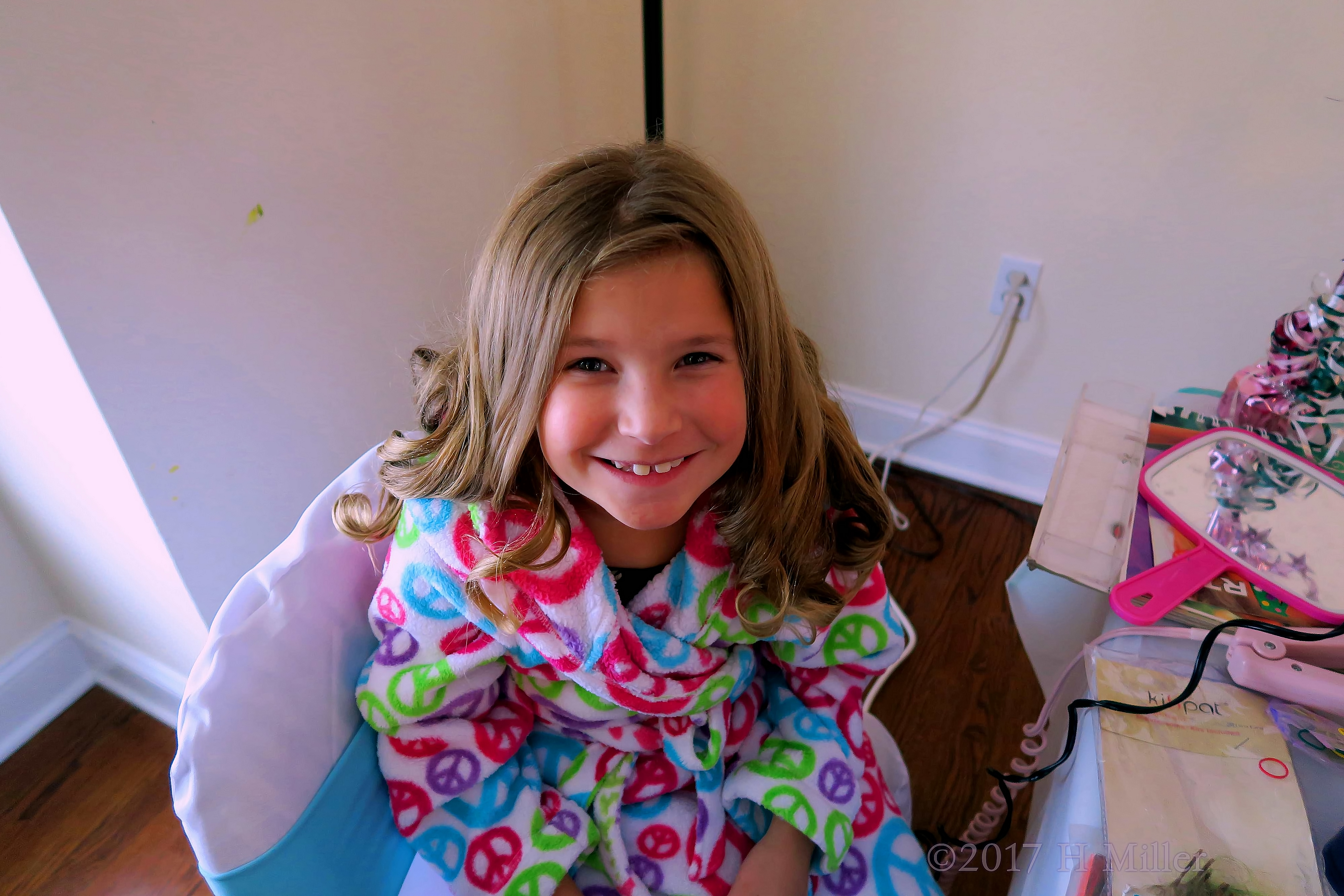 She Had Tons Of Fun Getting Her Hair Curled! She Had Tons Of Fun Getting Her Hair Curled!
