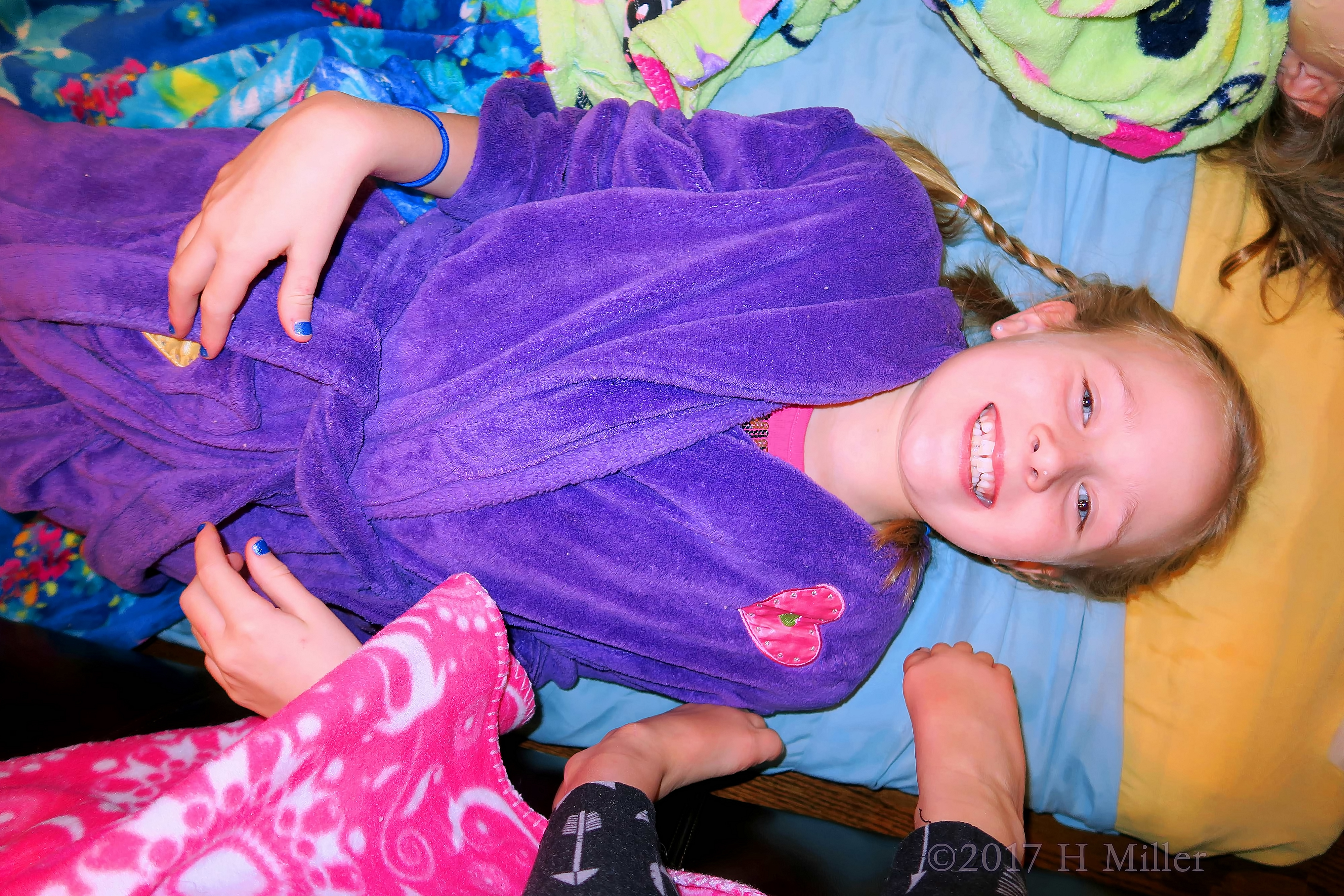 Smiling Huge Before Her Kids Home Spa Facial Smiling Huge Before Her Kids Home Spa Facial