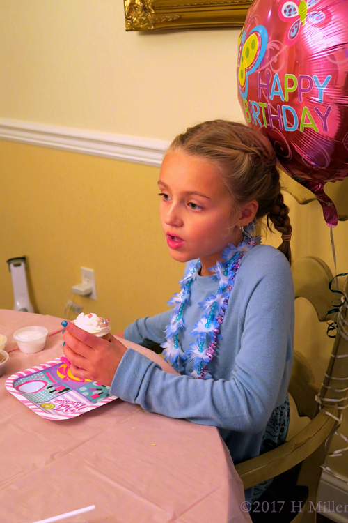 Eating Her Birthday Cake