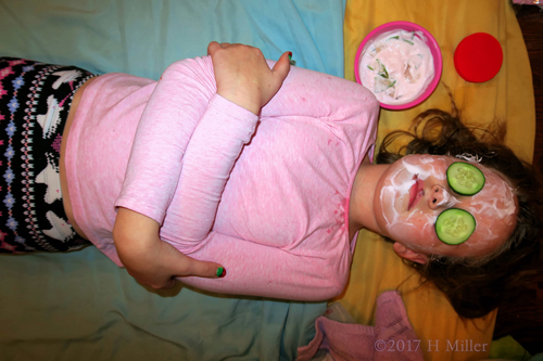 Relaxed With A Yummy Homemade Kids Facial Treatment.