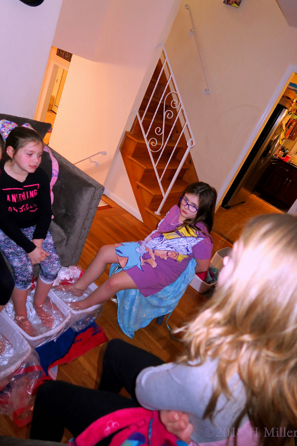 Picture Of Pampering! Party Guests Get Kids Pedicures! 