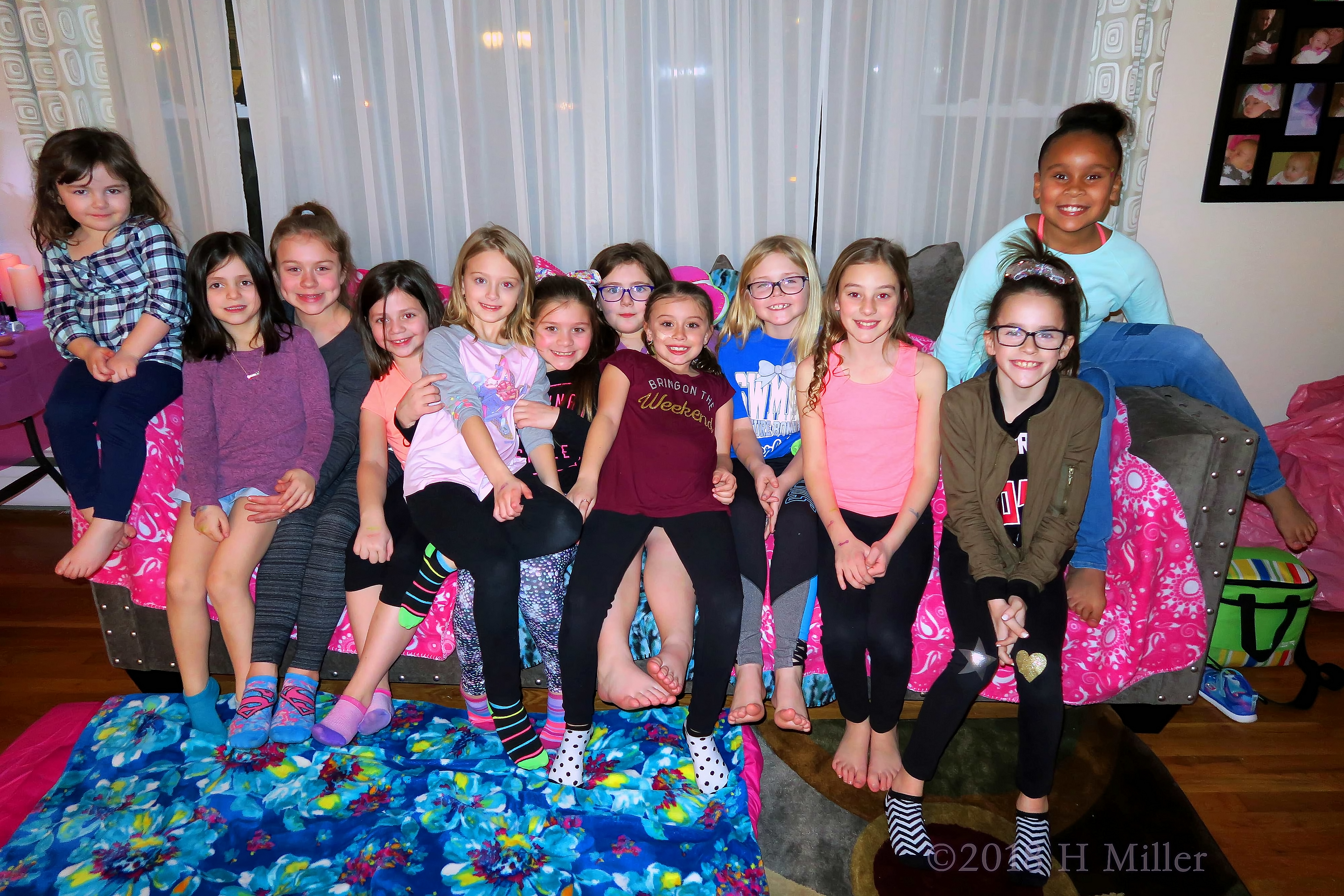 Group Photo Of Kids Spa Party Guests! 