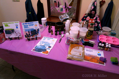 Kids Spa Party Kids Craft Table Setup Kids Spa Party Kids Craft Table Setup