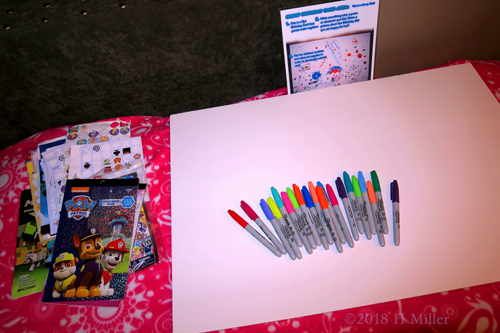 Spa Birthday Card Signing With Sharpies And Stickers For Party Guests Spa Birthday Card Signing With Sharpies And Stickers For Party Guests