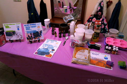 The Setup For The Kids Spa Party Kids Craft Area! The Setup For The Kids Spa Party Kids Craft Area!