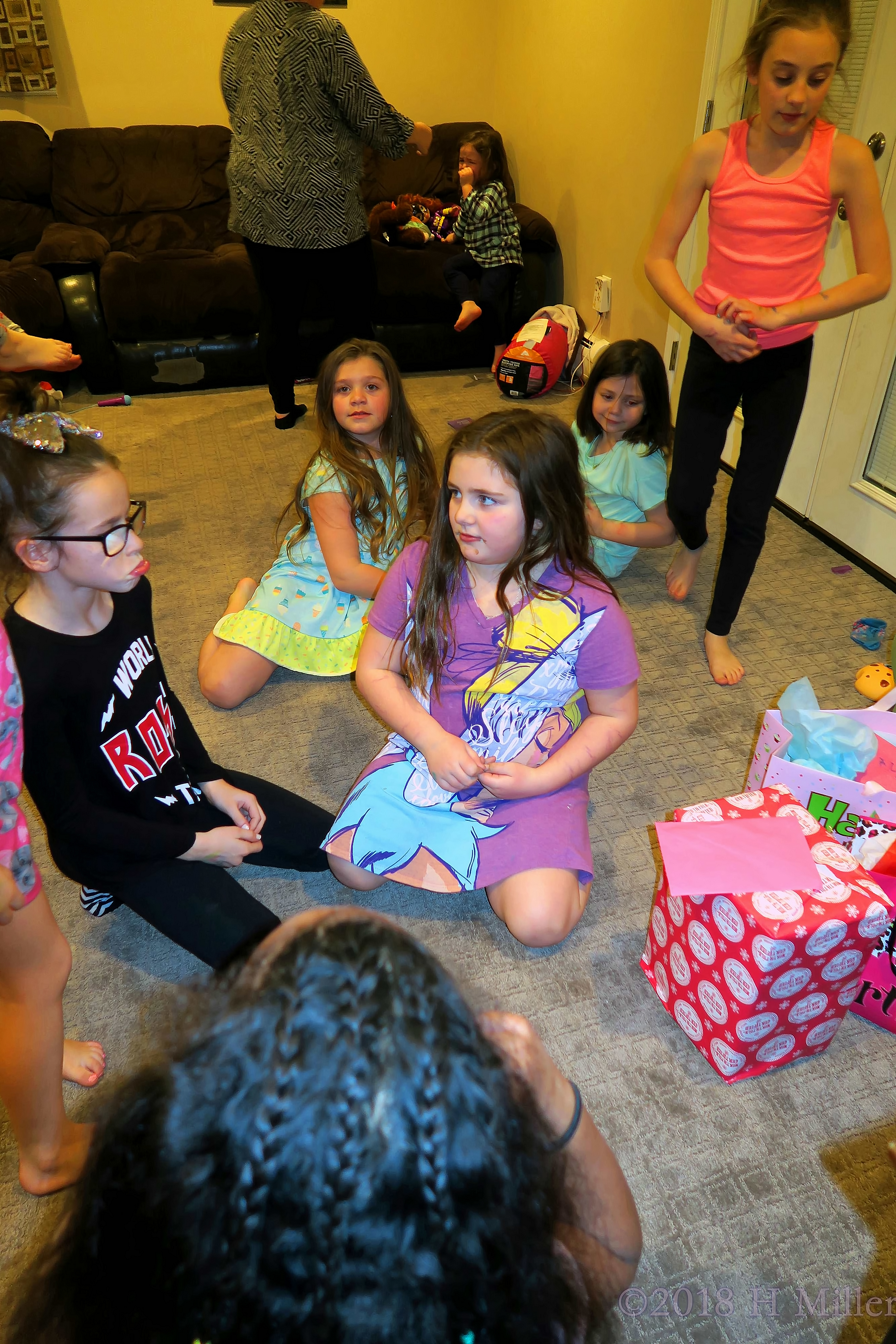 Gifts And Girls! Birthday Girl Opens Gifts 