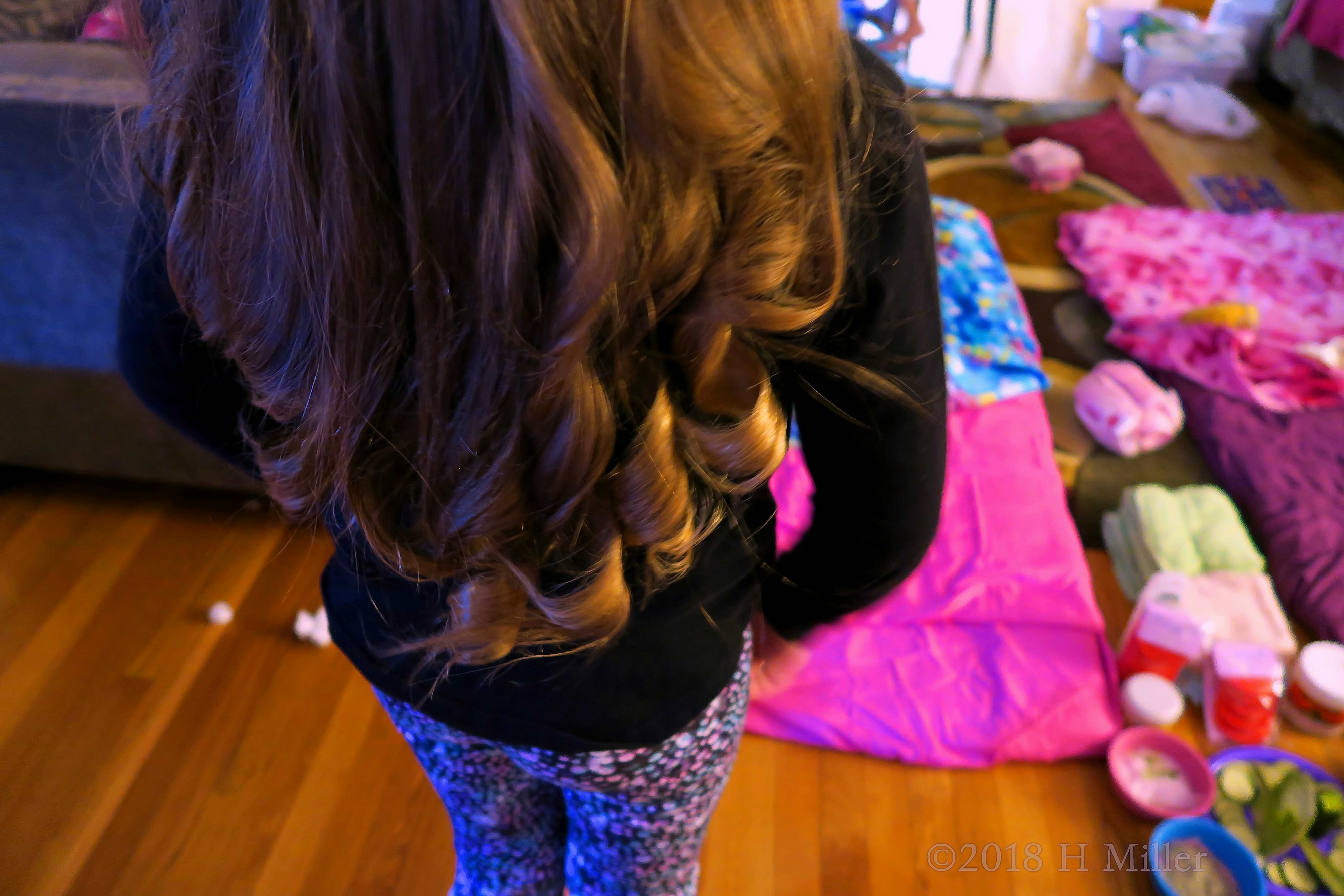 Waves Of Curls! Back Of Spa Party Guest Kids Hairstyle! 