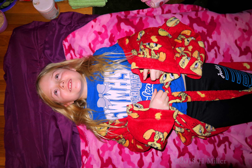 Spa Party Guest Awaiting Kids Facial! Spa Party Guest Awaiting Kids Facial!