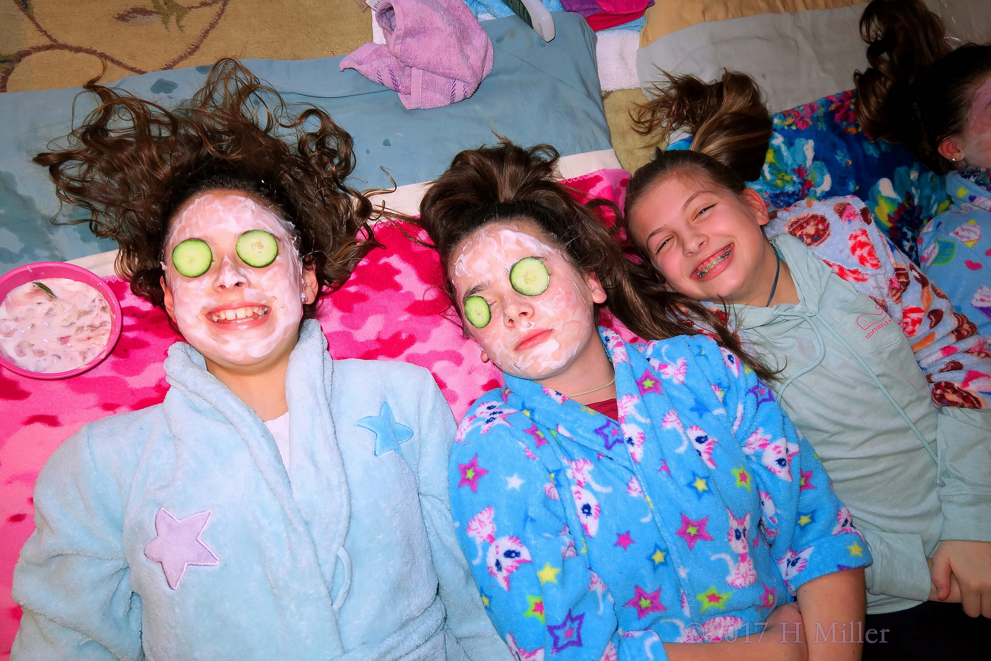 She Is Smiling During Facials For Kids With Their Masques On! 4 She Is Smiling During Facials For Kids With Their Masques On! 4