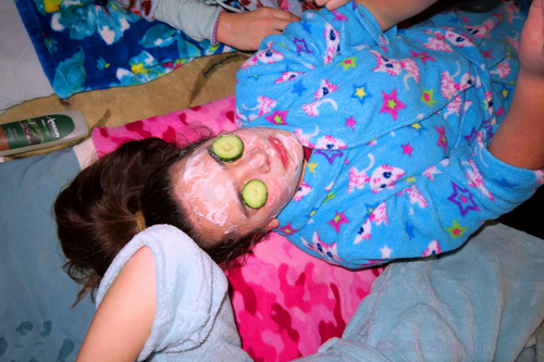 Party Guest Wearing A Kitty Spa Robe While Having A Facial For Girls! Party Guest Wearing A Kitty Spa Robe While Having A Facial For Girls!