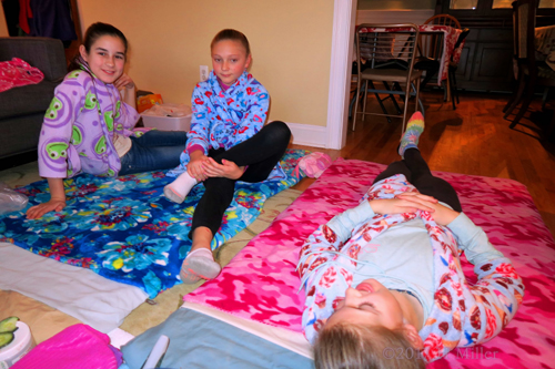 Party Guests Are Chatting In The Kids Facial Area. Party Guests Are Chatting In The Kids Facial Area.