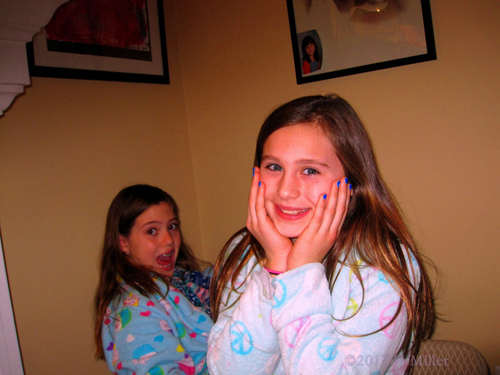 Smiling Guests At Kate's Spa Party Smiling Guests At Kate's Spa Party