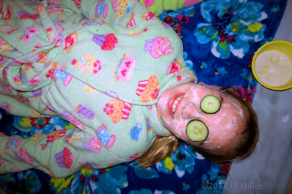 I Am Having A Girls Facial With Cucumbers On My Eyes! 