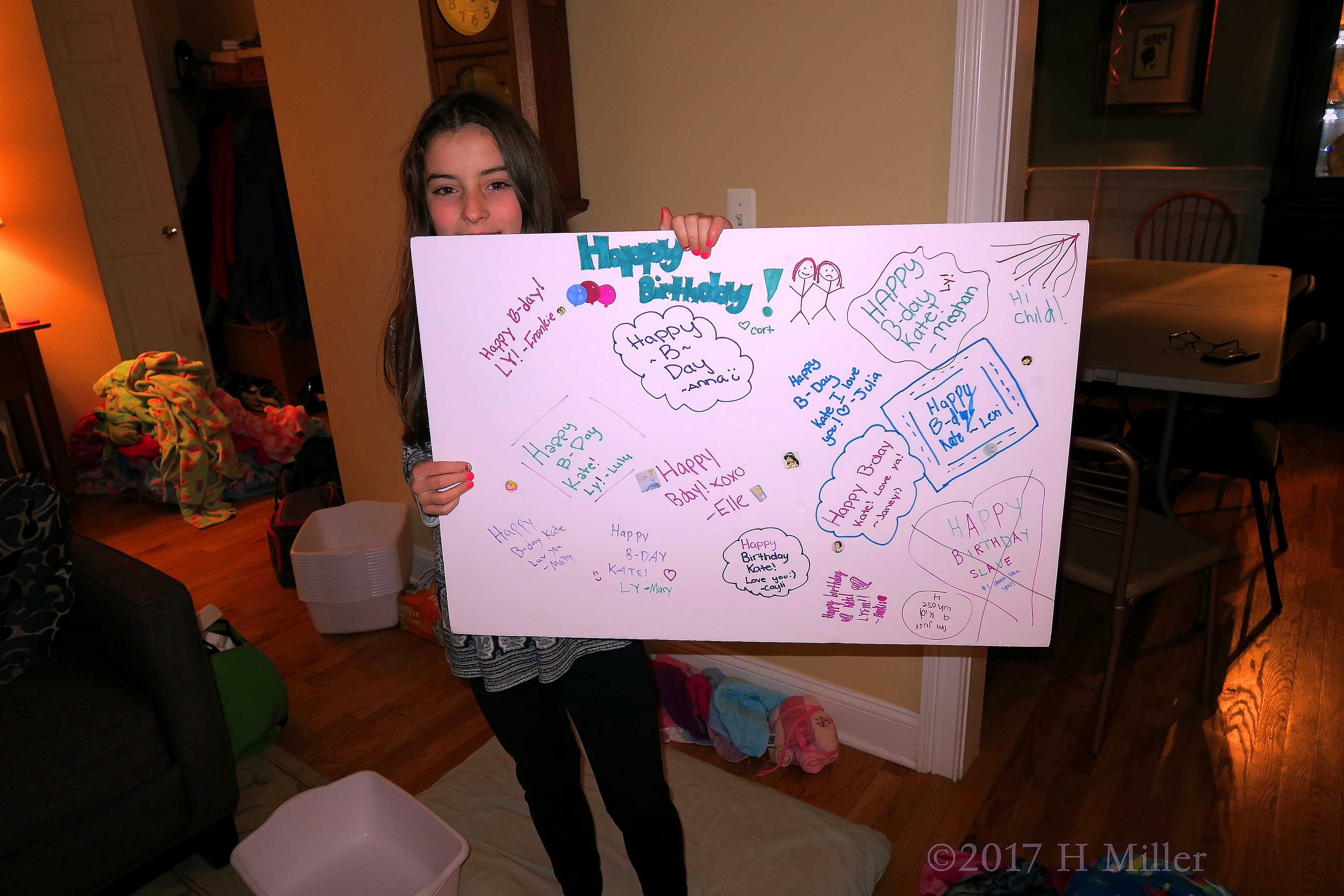 Birthday Girl Is Showing Her Special Spa Birthday Card 4 Birthday Girl Is Showing Her Special Spa Birthday Card 4