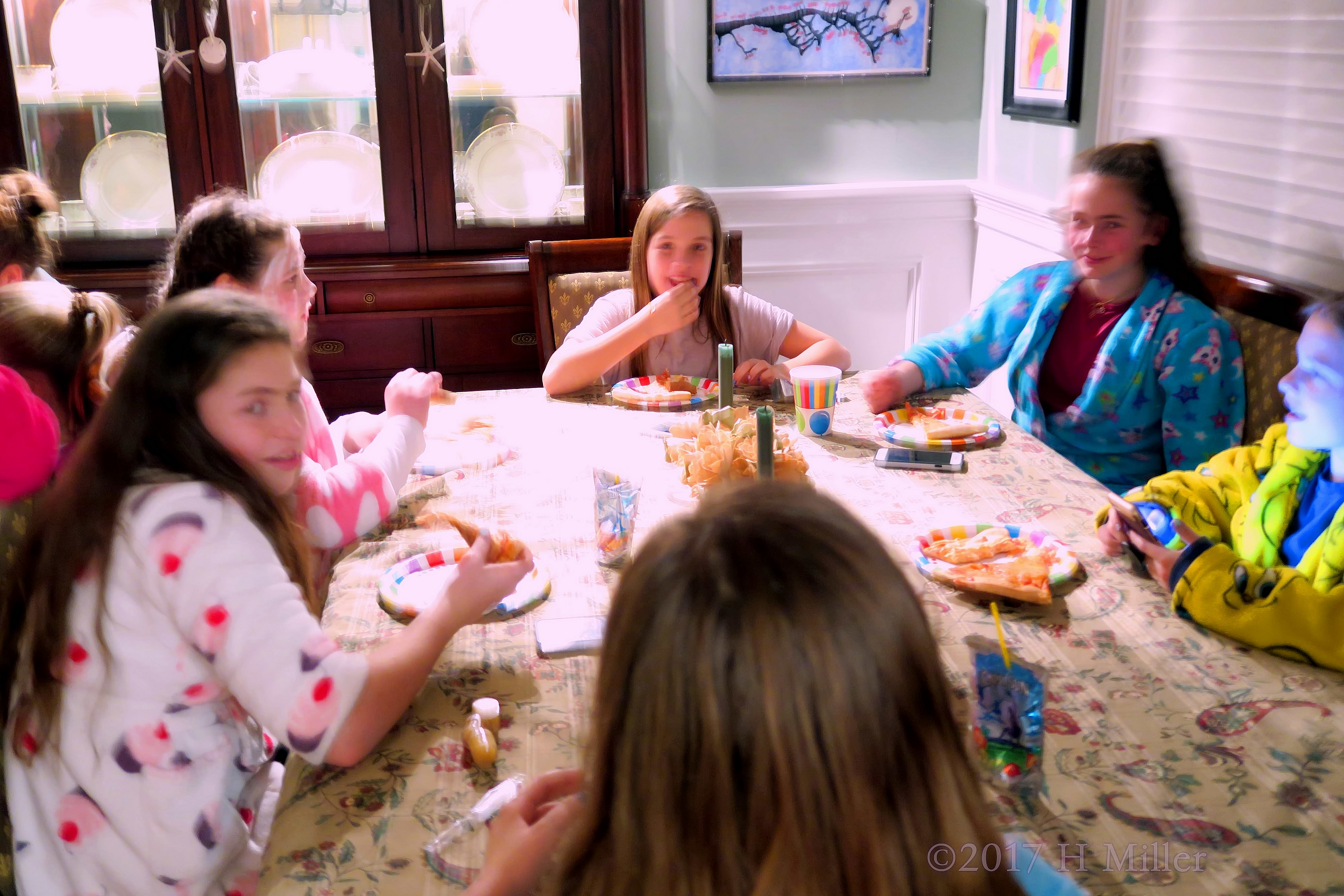 Guests Chilling While Snacking Guests Chilling While Snacking