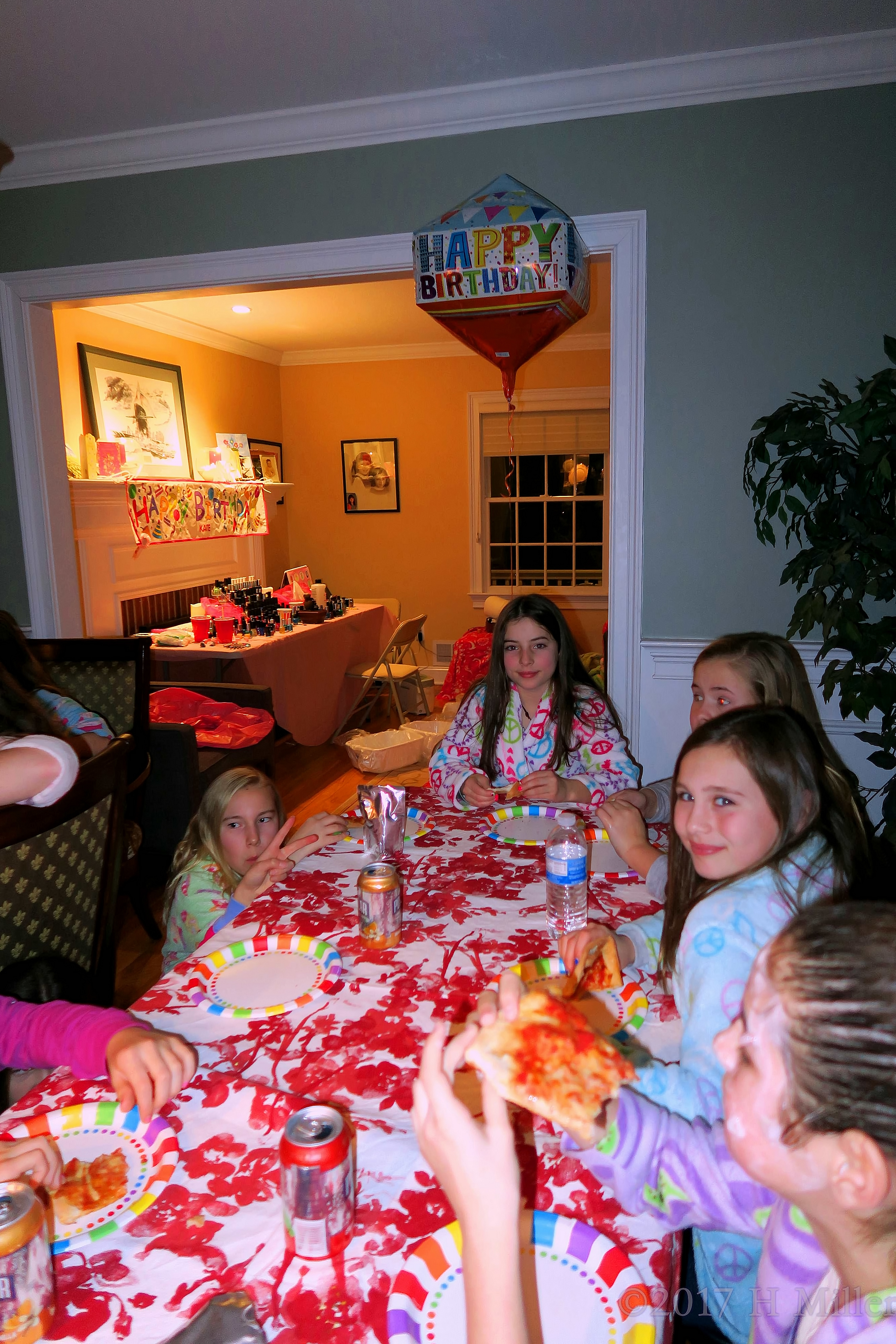 Happy Guests At The Snacks Area 