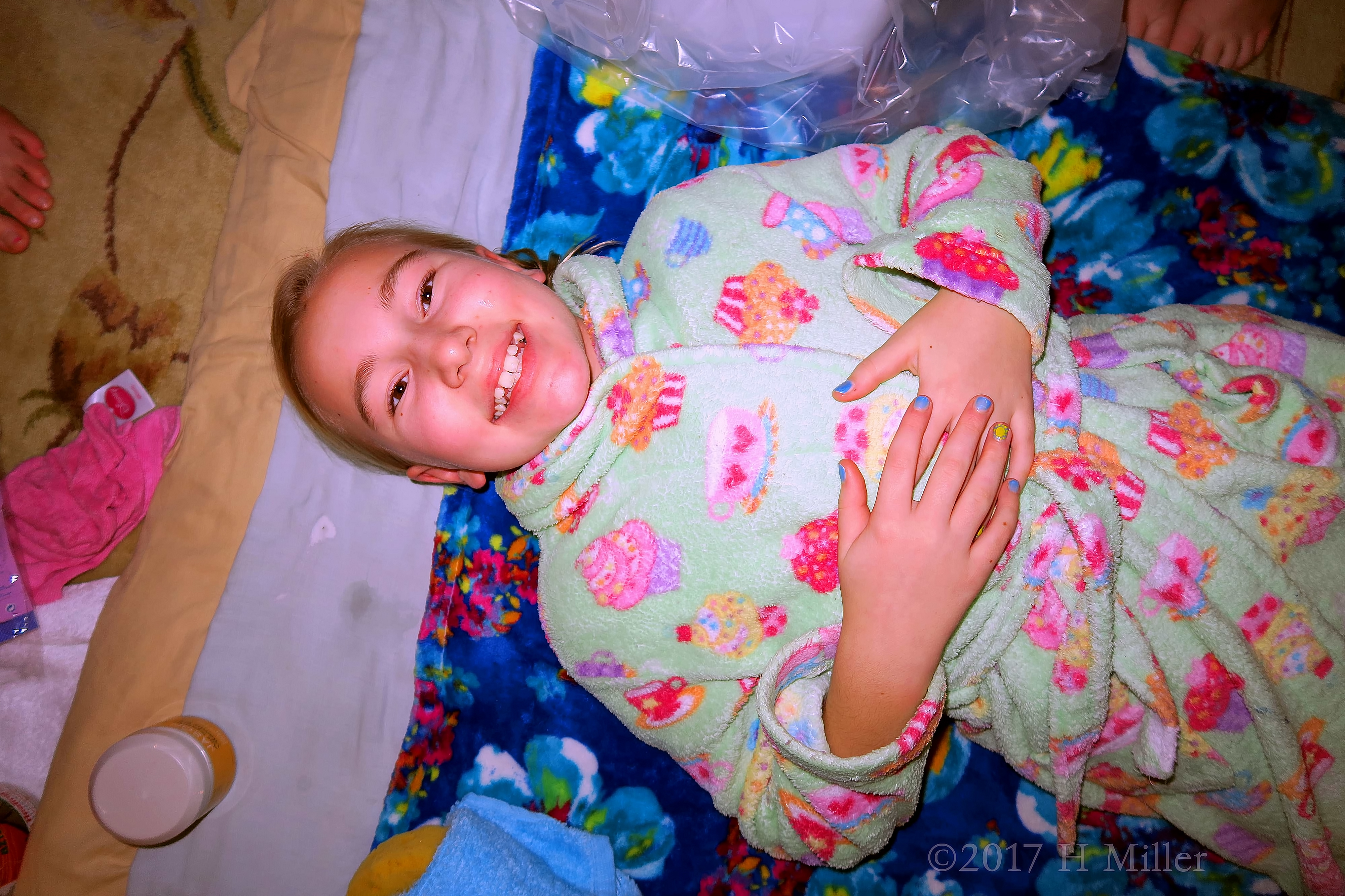 Happy Party Guest At The Mini Kids Facial Area Happy Party Guest At The Mini Kids Facial Area