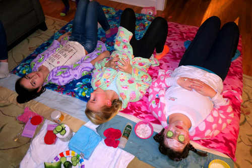 Friends Are Having Girls Facials At The Spa Birthday Part Friends Are Having Girls Facials At The Spa Birthday Part