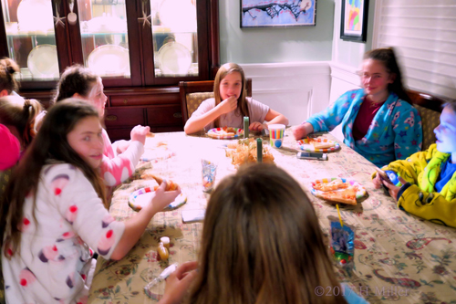 Guests Chilling While Snacking Guests Chilling While Snacking