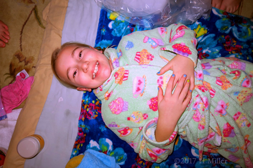 Happy Party Guest At The Mini Kids Facial Area Happy Party Guest At The Mini Kids Facial Area