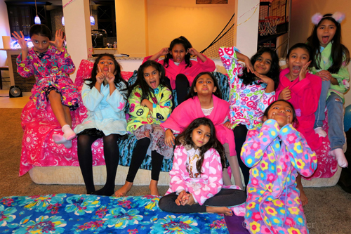 Kayla's 10th Spa Birthday Party In Home