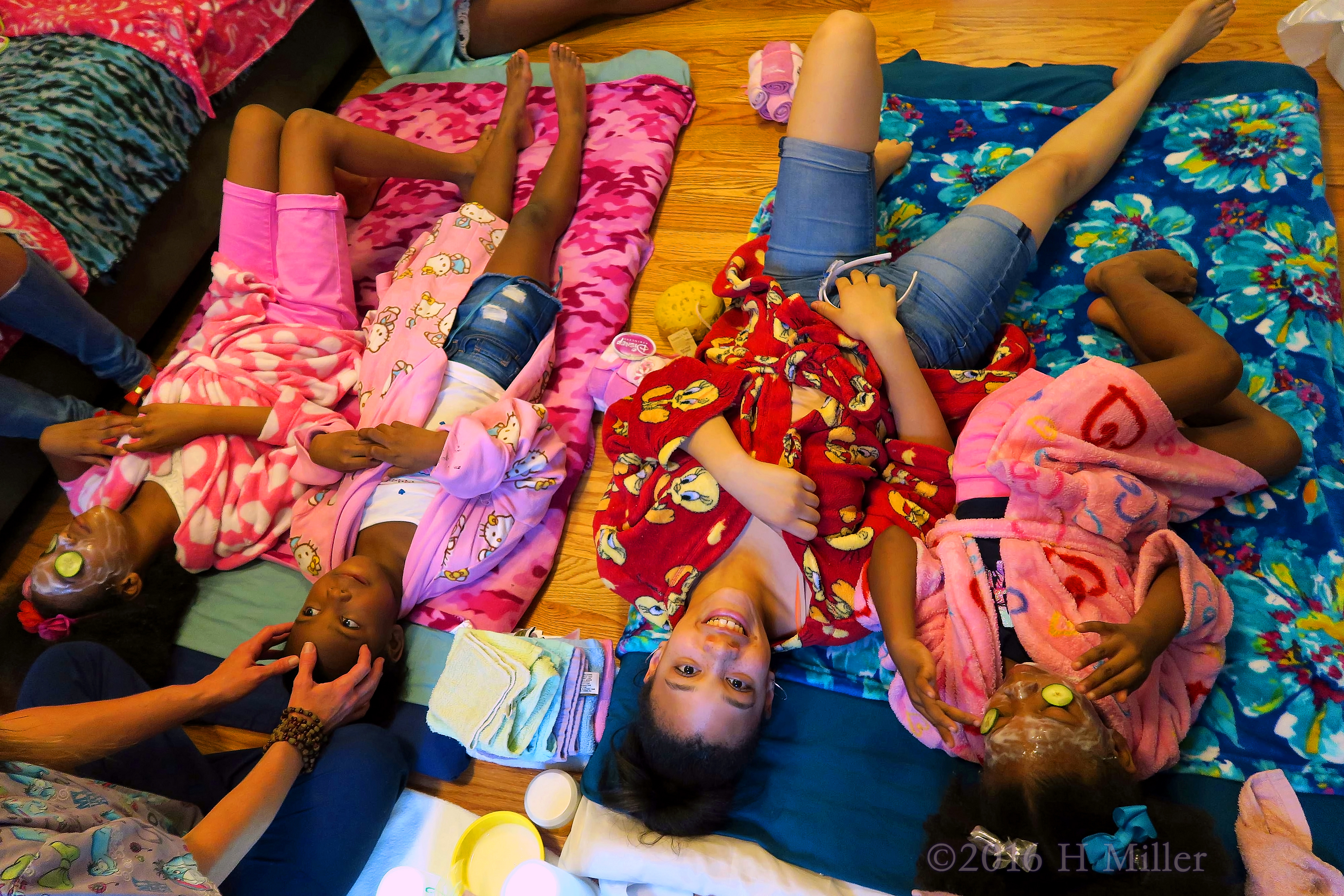 The Girls Are Smiling During Spa Treatments! 