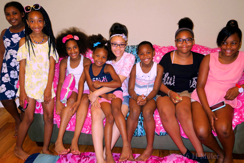 A Spa Party Group Photo. A Spa Party Group Photo.