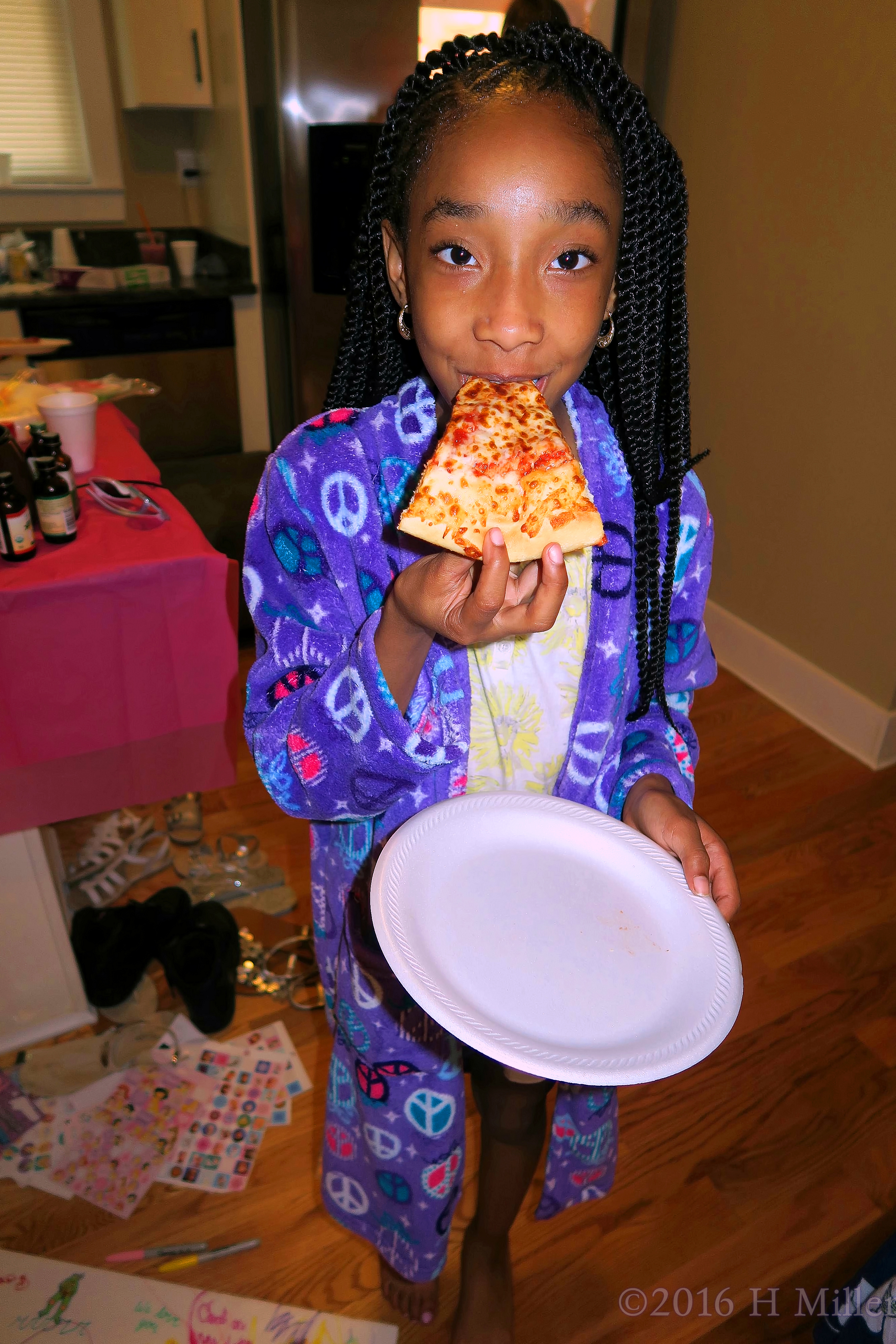 Eating Her Pizza!