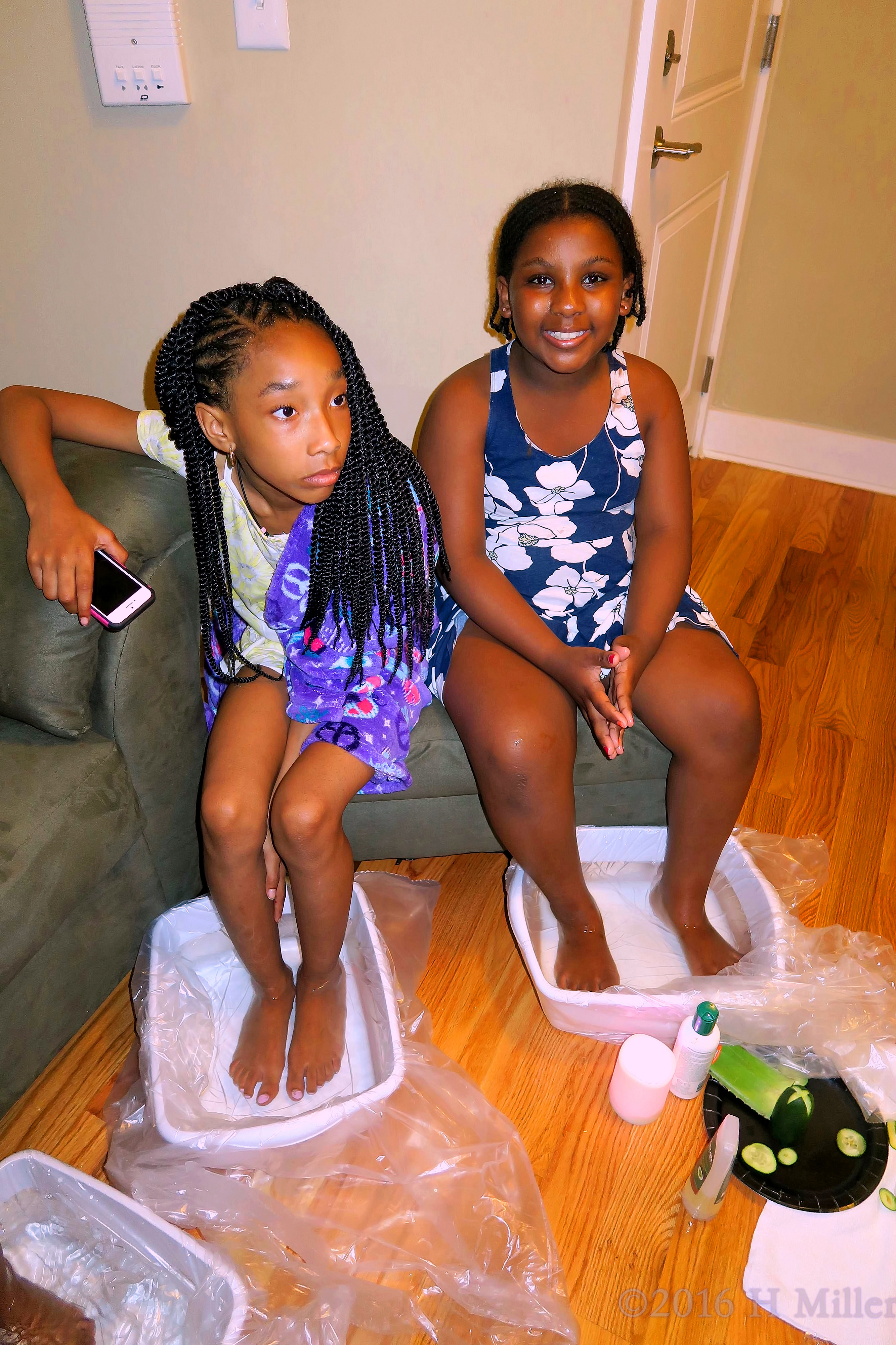 Smiling During Kids Pedis. Smiling During Kids Pedis.