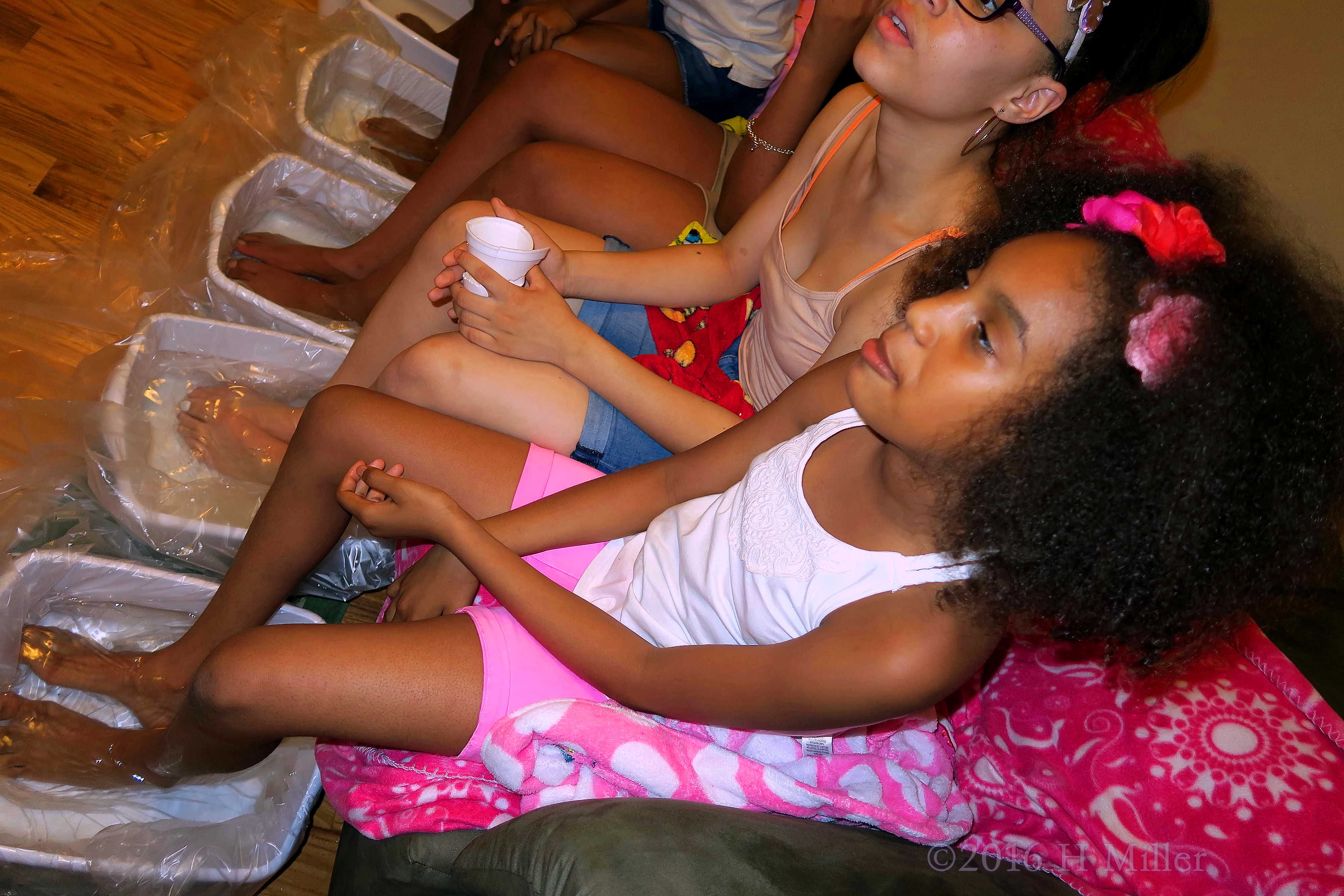 The Birthday Girl Chilling At The Spa For Girls. The Birthday Girl Chilling At The Spa For Girls.