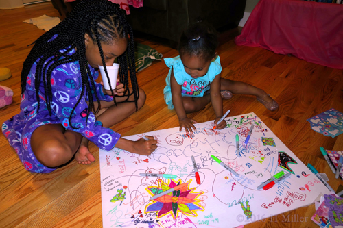 Designing The Spa Birthday Card At Kayla's Kids Spa Party! Designing The Spa Birthday Card At Kayla's Kids Spa Party!