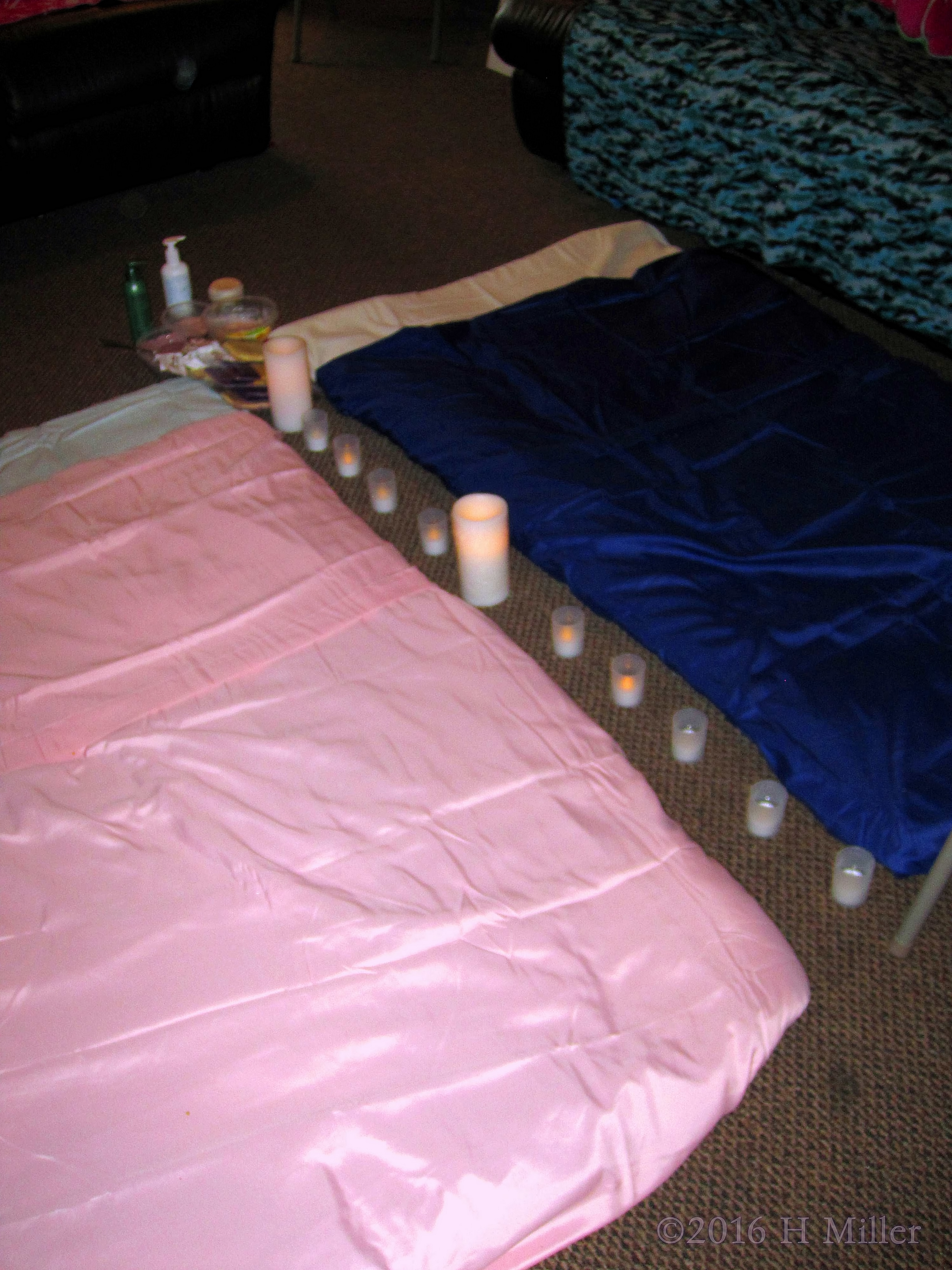 The Kids Facial And Massage Area Is All Set Up The Kids Facial And Massage Area Is All Set Up