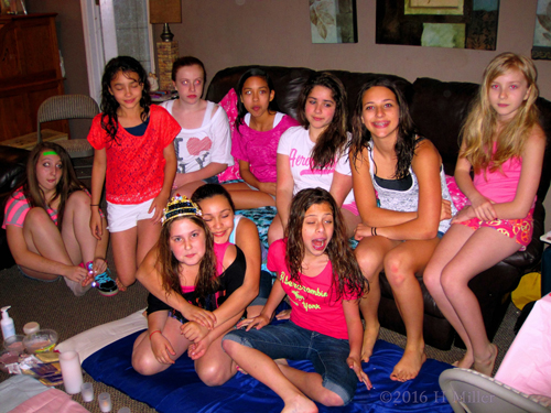 Group Photo Before The Girls Spa Party Group Photo Before The Girls Spa Party