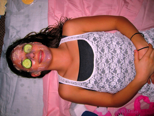 Smiling During Homemade Kids Spa Facials Smiling During Homemade Kids Spa Facials