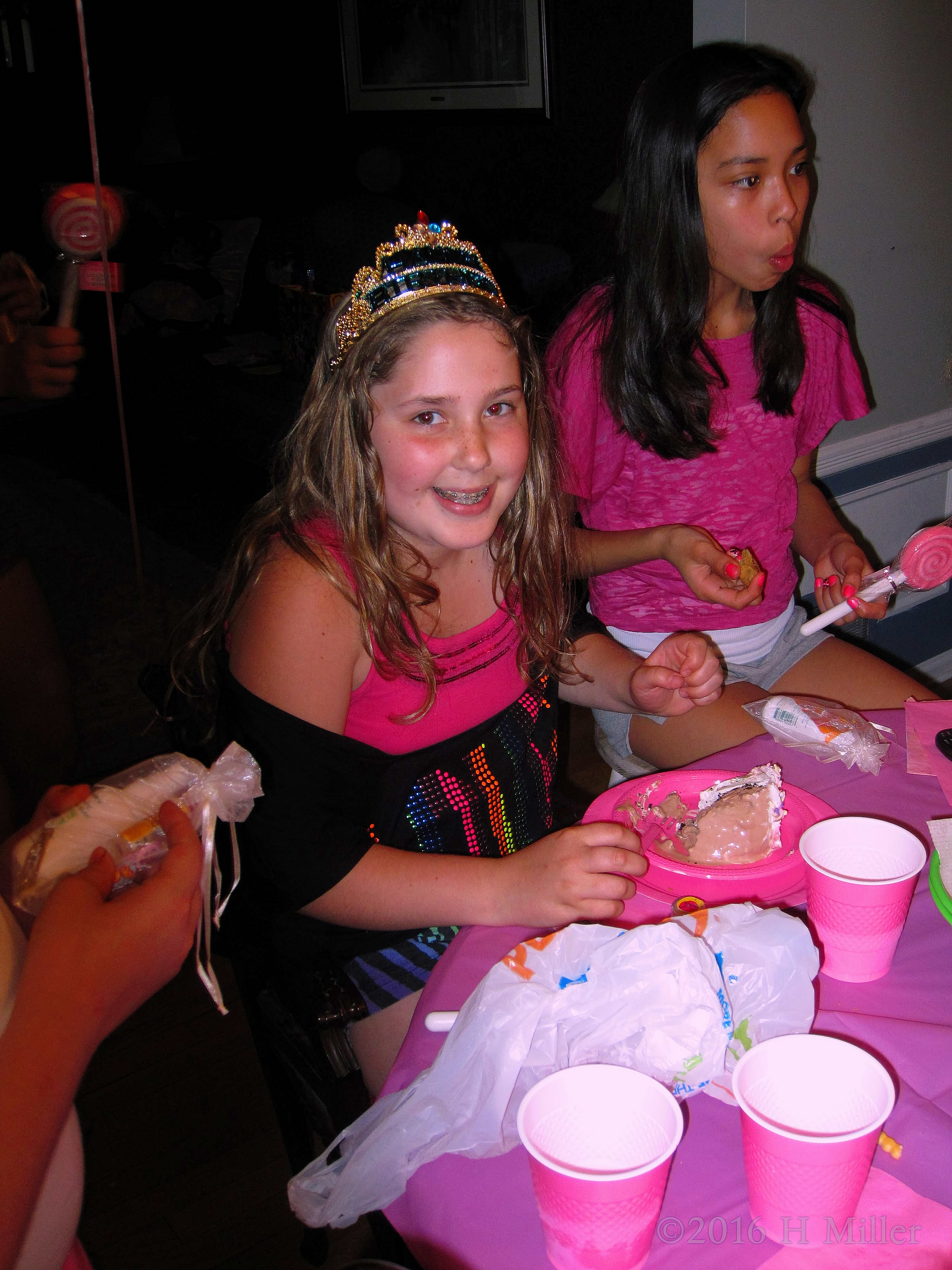 Eating Cake At The Girls Spa! Eating Cake At The Girls Spa!