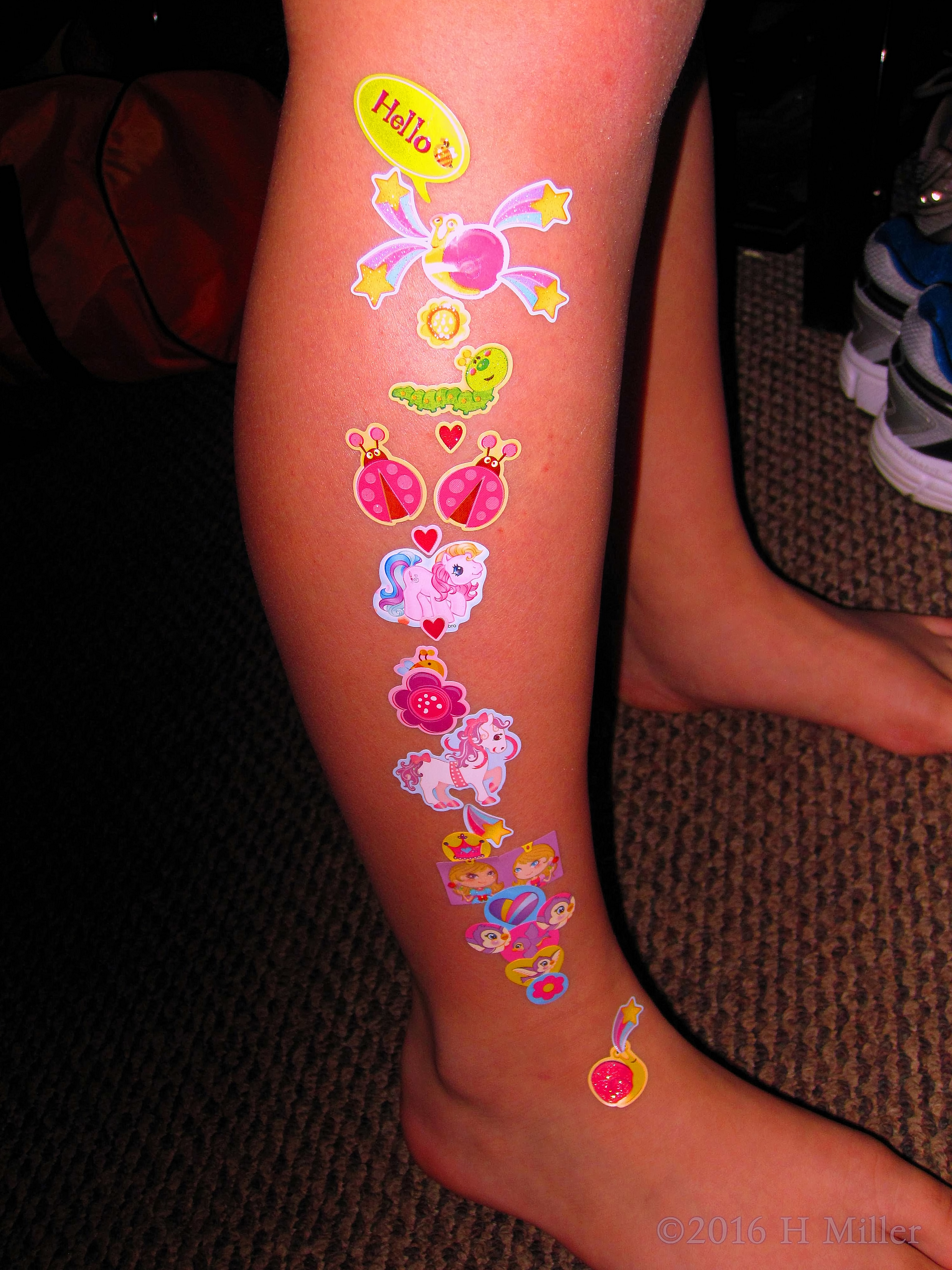 Stickers Aren't Just For The Kids Spa Party Birthday Card 