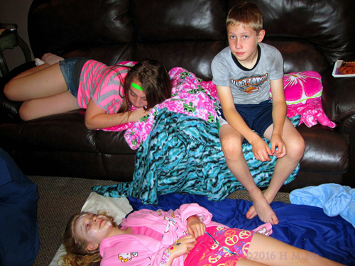 Hanging Out By The Kids Facials Area Hanging Out By The Kids Facials Area