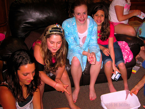 Having Fun At The Girls Spa Party Having Fun At The Girls Spa Party