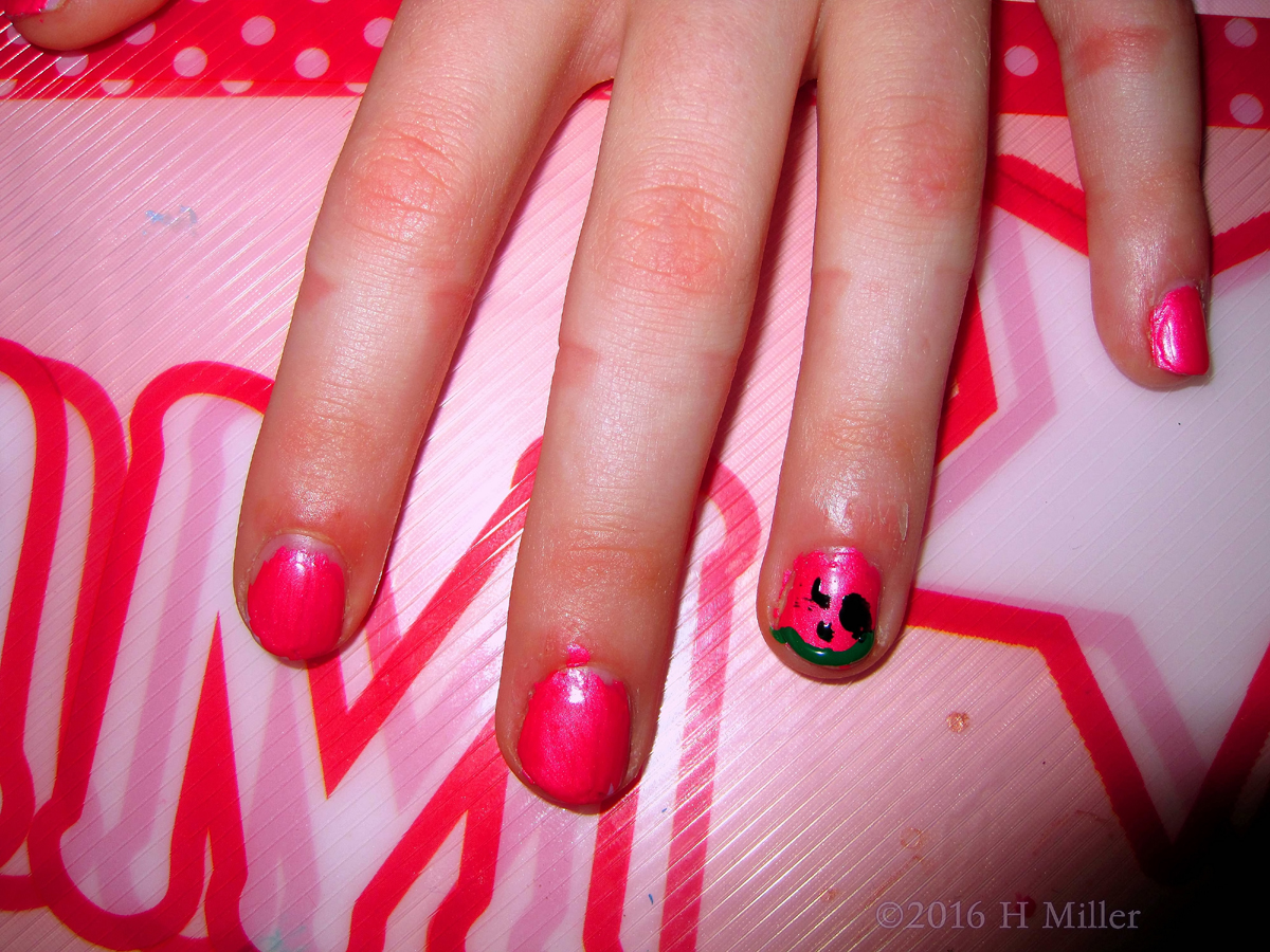 Sweet Watermelon Home Kids Spa Manicure 1200px~37~.jpg They Pose With A Happy Smile! 