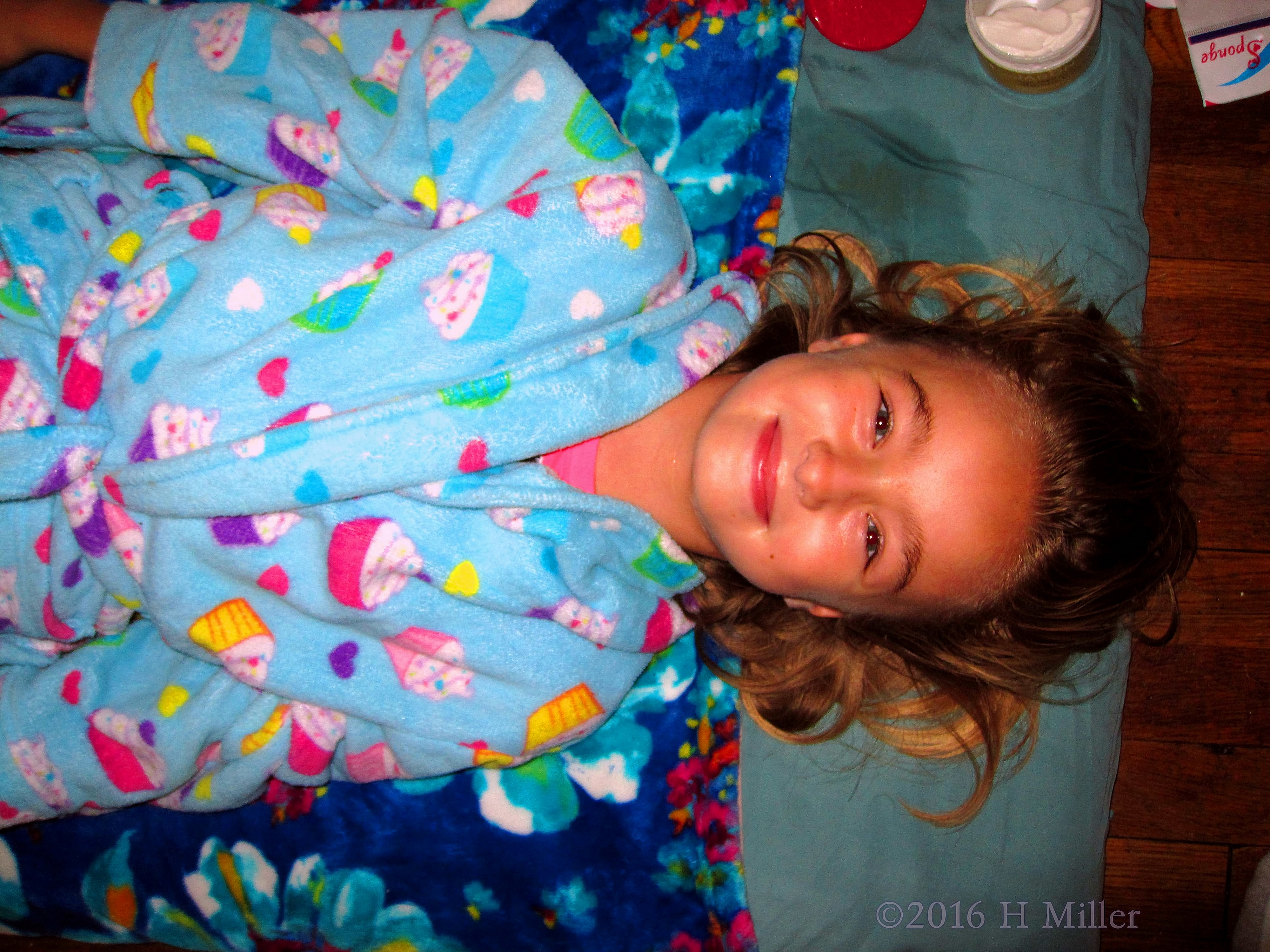 Joyful And Excited For Her Kids Facial! Joyful And Excited For Her Kids Facial!