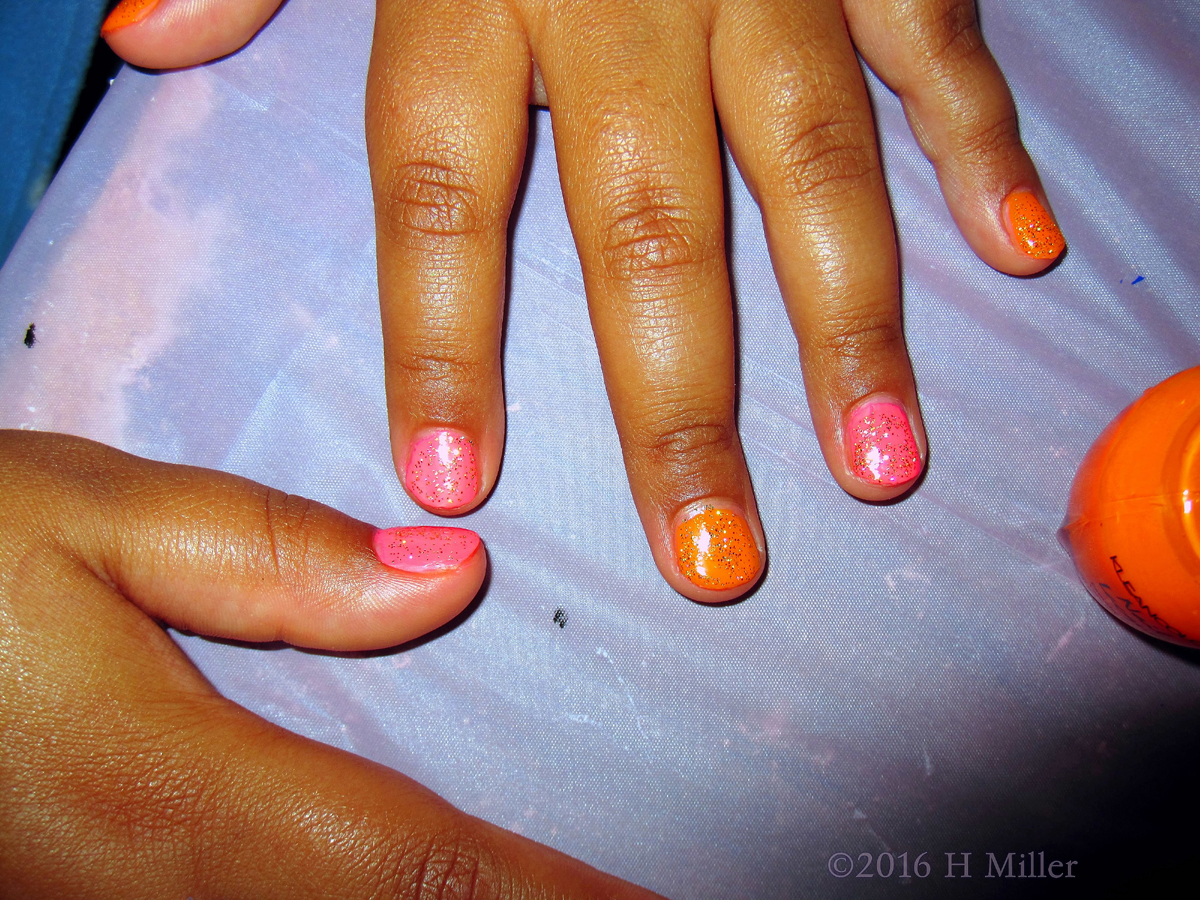 Colourful Glittery Nails After This Kids Mini Mani! 1200px~25~.jpg Relaxed At The Home Kids Spa Facial Area 