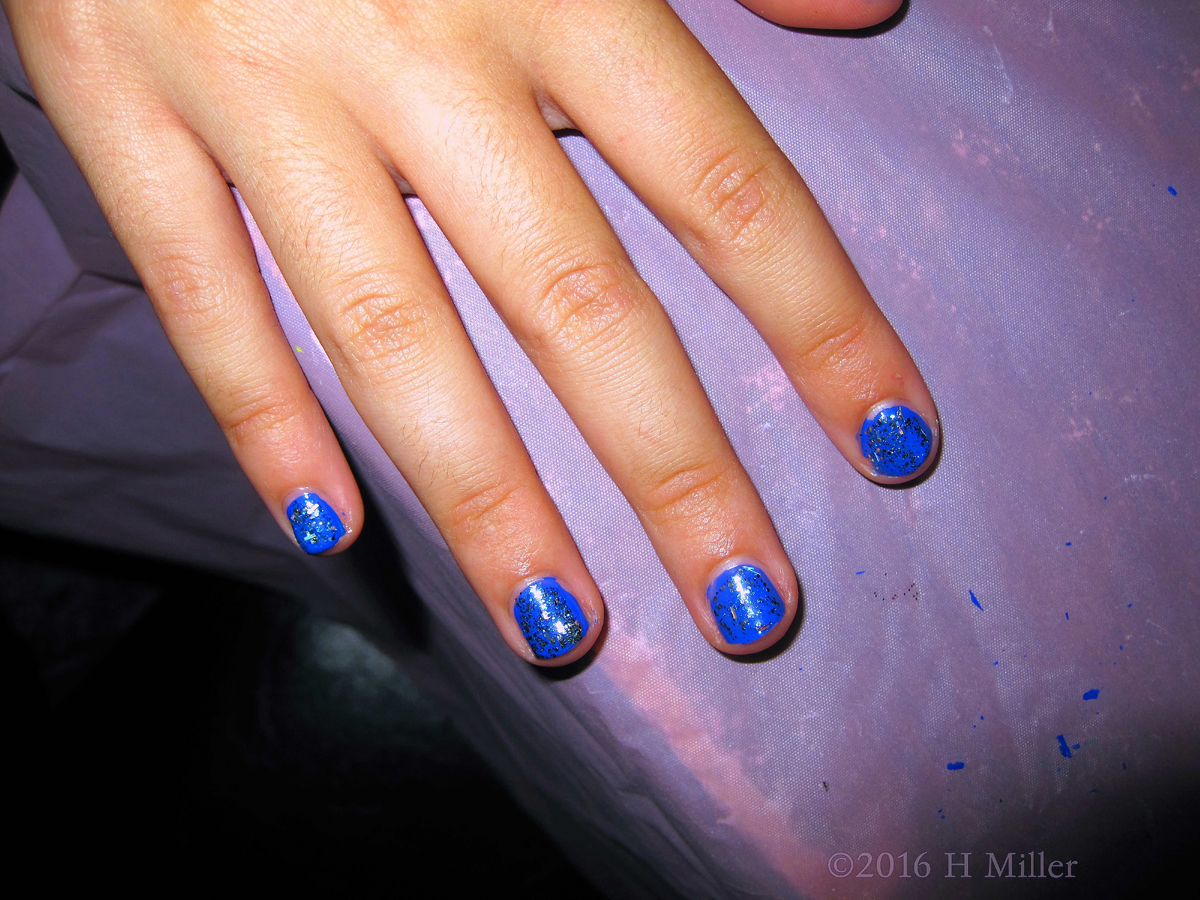 Glistening And Glittery Royal Blue Girls Manicure! 1200px~16~.jpg Smiling During Her Kids Facial 