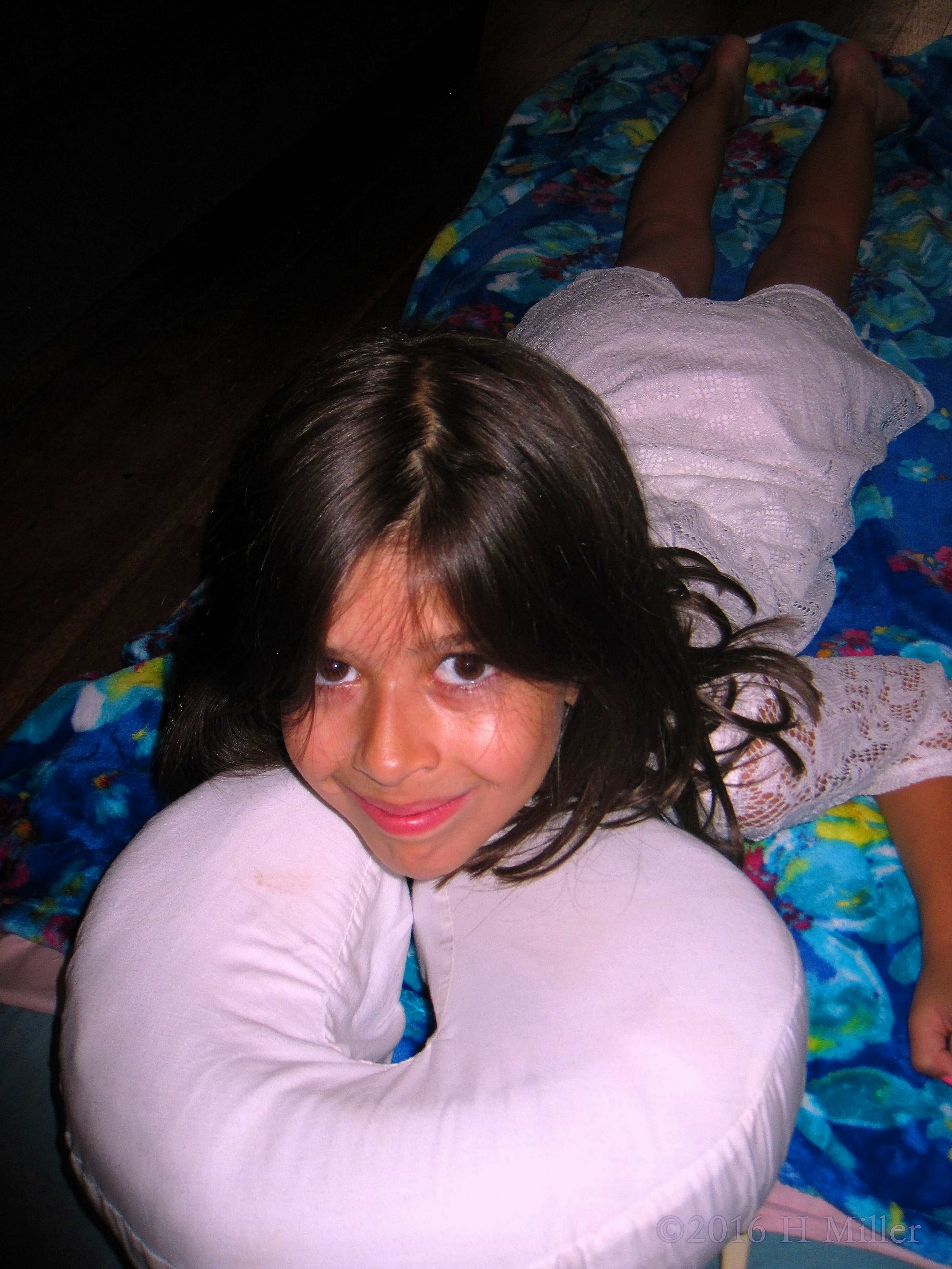 Birthday Girl Ready For The Kids Massage At Her Spa Party For Girls! Birthday Girl Ready For The Kids Massage At Her Spa Party For Girls!