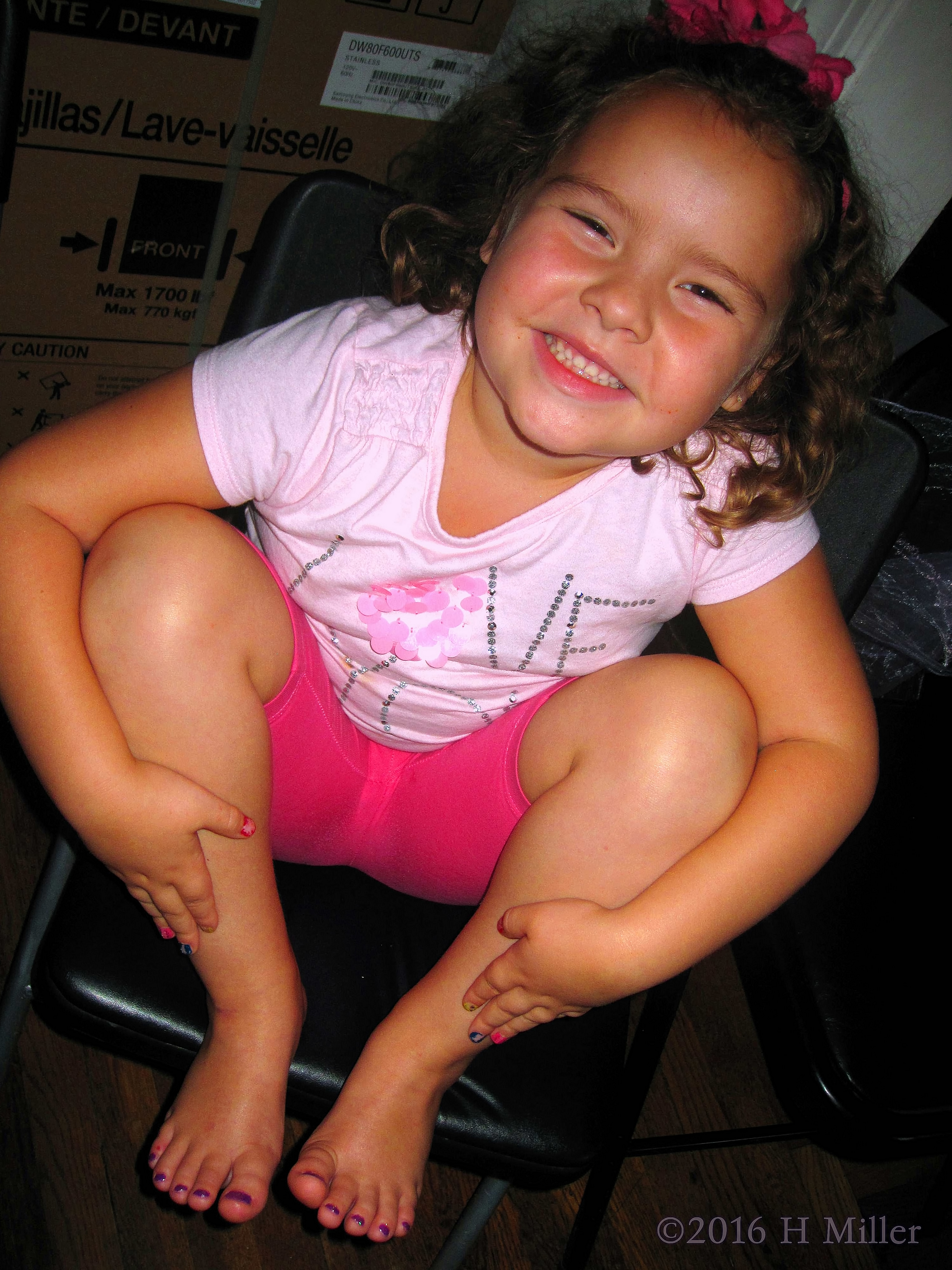 She's So Happy After Getting An Amazing Kids Pedi And Manicure! She's So Happy After Getting An Amazing Kids Pedi And Manicure!